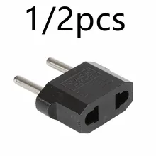 US (USA) To EU (Europe) Travel Power Plug Adapter For USA Converter White Charger Charging Adapter Converter Adaptor