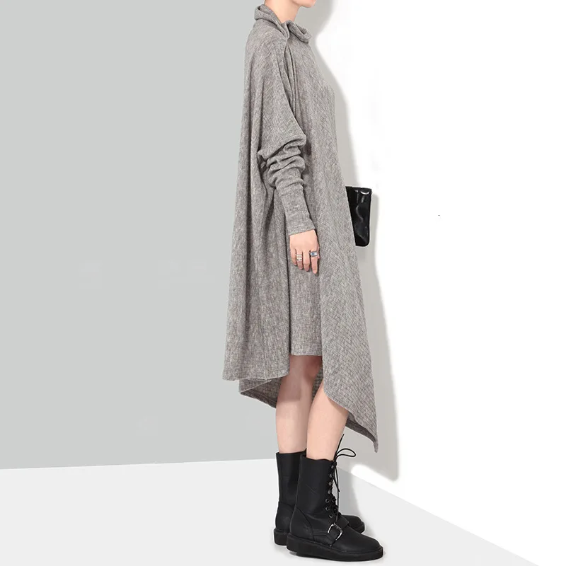 New Fashion style Asymmetrical Long Knitting Big Size Dress Fashion Nova Clothing