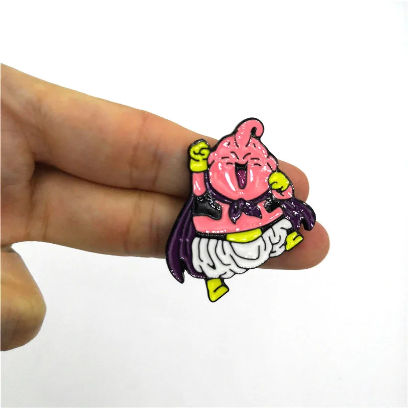 Dragon ball Buu винтажная одежда булавки дети мужчины женщины веселый рюкзак Одежда diy эмалированные броши значок воротник подарки