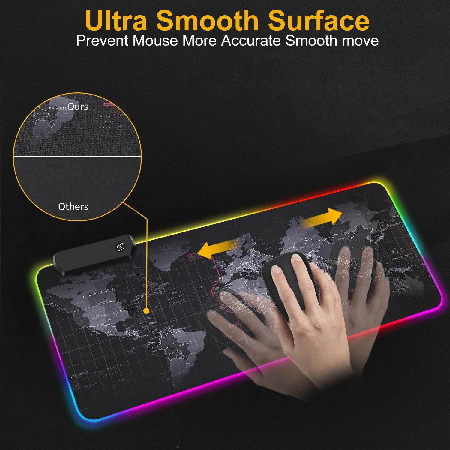 Rgb Mousepad Gaming Mouse Pad Xxl Large Mouse Pad Gamer Led Big Mouse Mat  Computer Carpet With Backlight Mause Keyboard Desk Mat - Mouse Pads -  AliExpress
