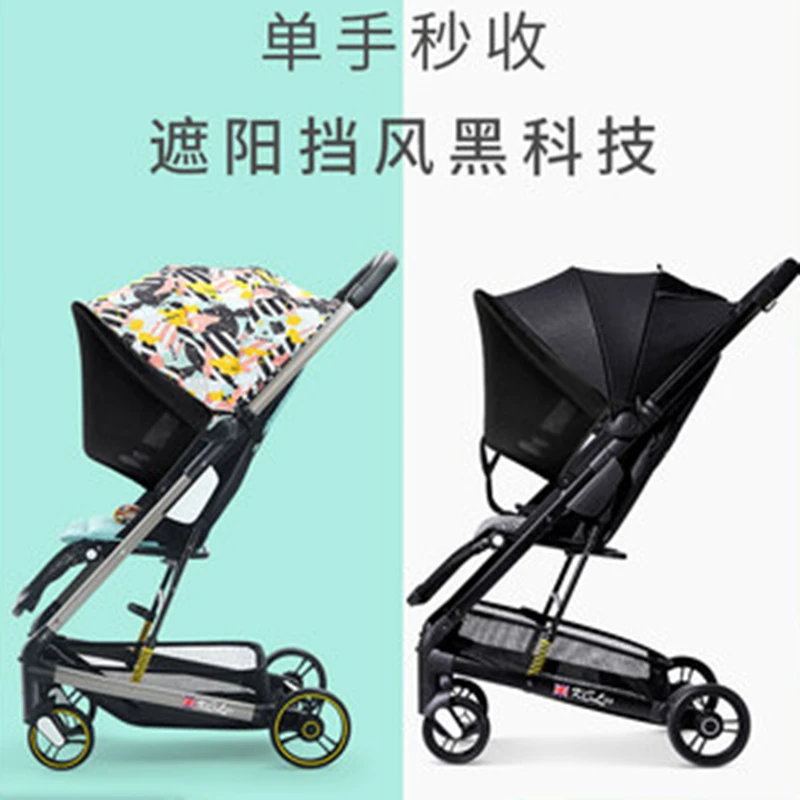  Newborn Stroller Lightweight Simple Folding Sit Back Reclining Child Stroller Portable Baby Umbrell