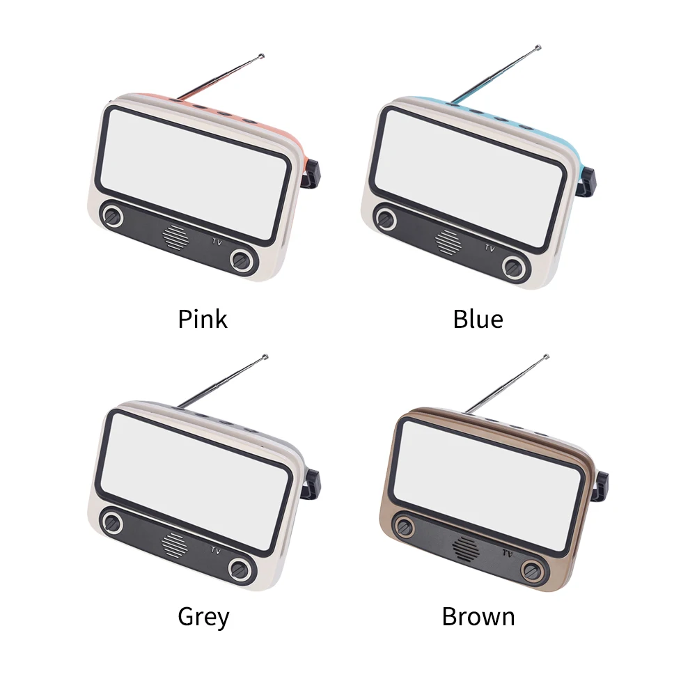 Смотрите фильмы Bluetooth Динамик музыкальный плеер форма TV держатель для телефона в стиле ретро мини Перезаряжаемые Портативный стерео аудио практичный Беспроводной