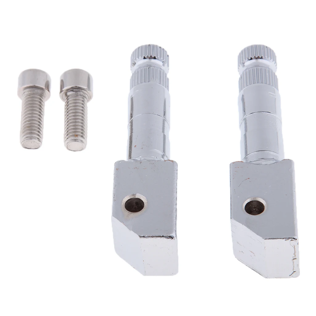 Pair of Front/Rear Mini Floorboards Foot Pegs Replcement for Honda VTX1300 VTX1800 for Suzuki VL400 VL800 C50, Black