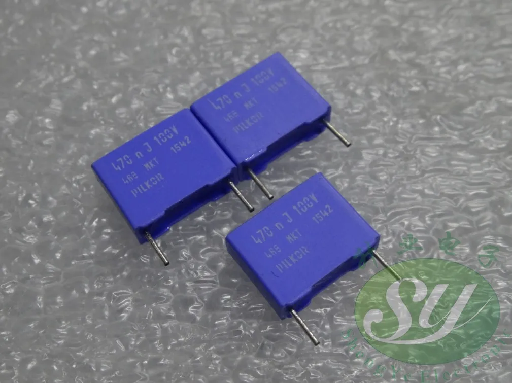 50 шт. PILKOR MKT 0,47 мкФ/100 V 470NF u47 10 мм 474 пленочный конденсатор