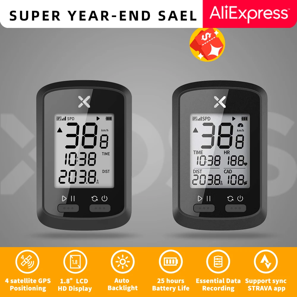XOSS Bike Computer G Plus Wireless GPS Riding Speedometer Waterproof Road  MTB Bicycle Bluetooth ANT+  Cycling Odometer