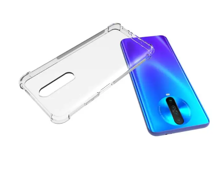 Для Xiaomi Redmi K30 Pro прозрачный чехол+ закаленное стекло Мягкий ТПУ гелевый защитный чехол для телефона