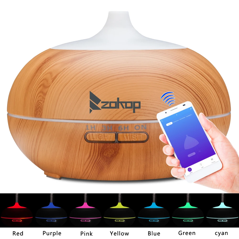 

ZOKOP 1841WF 110V 550ML RGB Aroma Diffuser night light without Controller _WK