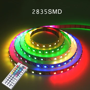 

44Key RGB IR Remote Controller+5/4/3/2M LED Strip 60Leds/M RGB Led Strip Light 2835 Flexible Lighting String Ribbon Tape