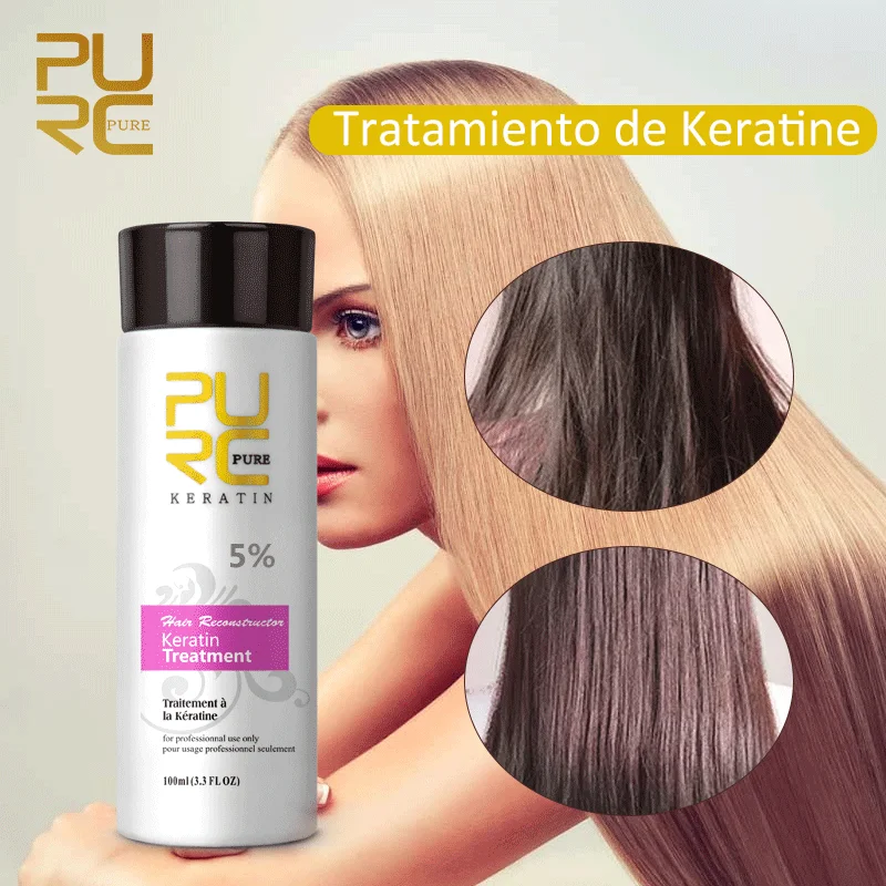 PURC Formalin Кератиновое лечение волос 100 мл бразильские кератиновые выпрямляющие