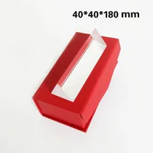 40*40*180 мм треугольная призма, чтобы увидеть радужную фотографию, семицветный солнечный свет, студенческий оптический научный эксперимент