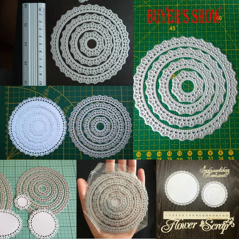 4pcs-Circle-Max-Metal-Cutting-Dies-For-Scrapbooking-DIY-Carbon-Sharp-Scrapbooking-Dies-Photo-Album-Art (2)