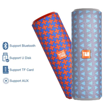

SULEIYI Column Portable Bluetooth Speaker With FM Radio Subwoofer Wireless Outdoor Loundpeakers Support TF Card