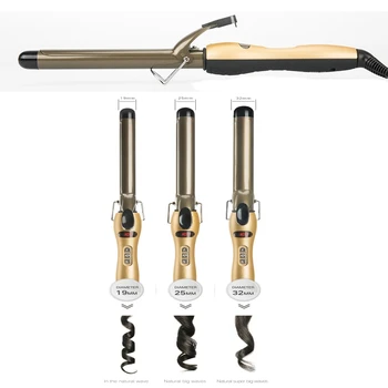 

Professional Ceramic Hair Curling Irons Curler Quick Heat Dry Wet Curling Hair Waver Styling Tool EU Plug