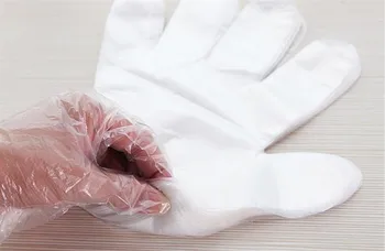 

100PCS Eco-friendly Disposable Gloves PE Chemistry Lab Gloves Supplies School Stationary Accessories