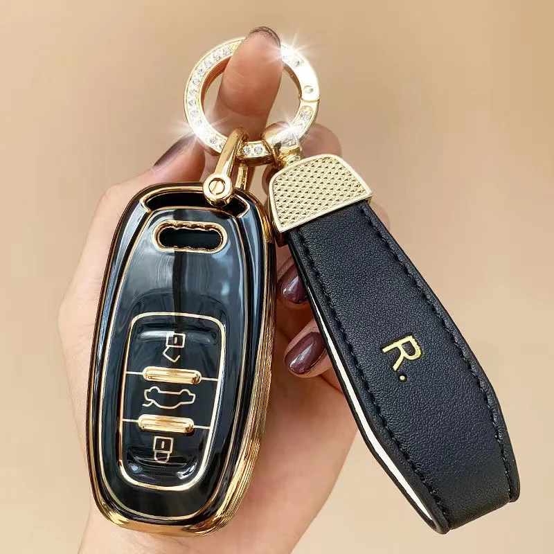 Cover Chiave/telecomando per auto Audi applicare a A3 A4 A5 A6L A7 Q3 Q7 Q5L TT R8 - H41fd8823f3f6412abaede035fe2712b1K