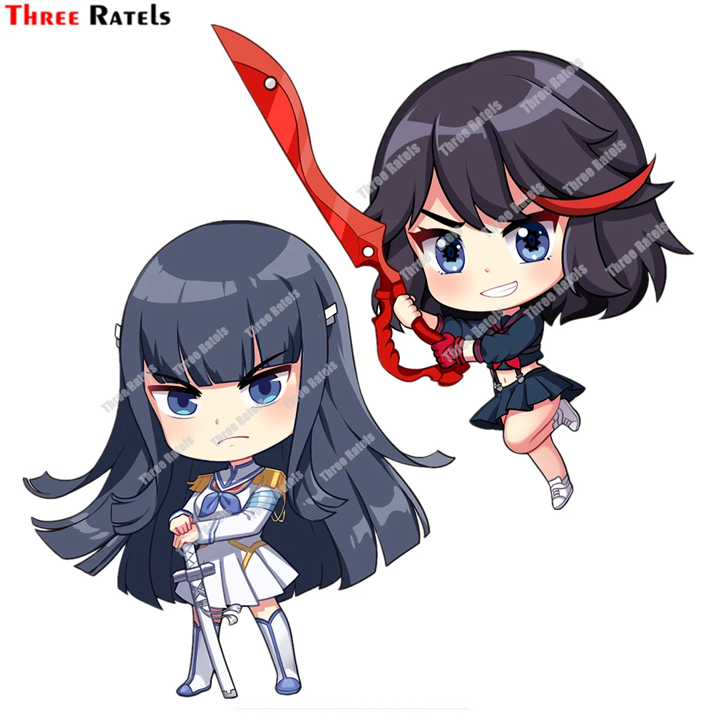 Three Ratels D426 аниме мультфильм Satuki Chibi Kill la Kill Decal для  Passat B5 виниловые наклейки на машину Материал пленка против царапин |  AliExpress