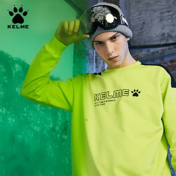 

KELME Men's Crewneck Sweatshirt Men Side Striped Patchwork Casual Sweatshirts Male Tracksuit Streetwear Hoodie Men худи 36931050