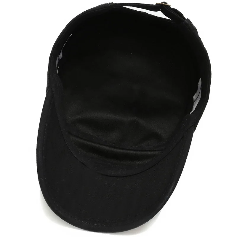 Baseball Cap Flat Top Military All Cotton Vintage Army Snapback For Men Women