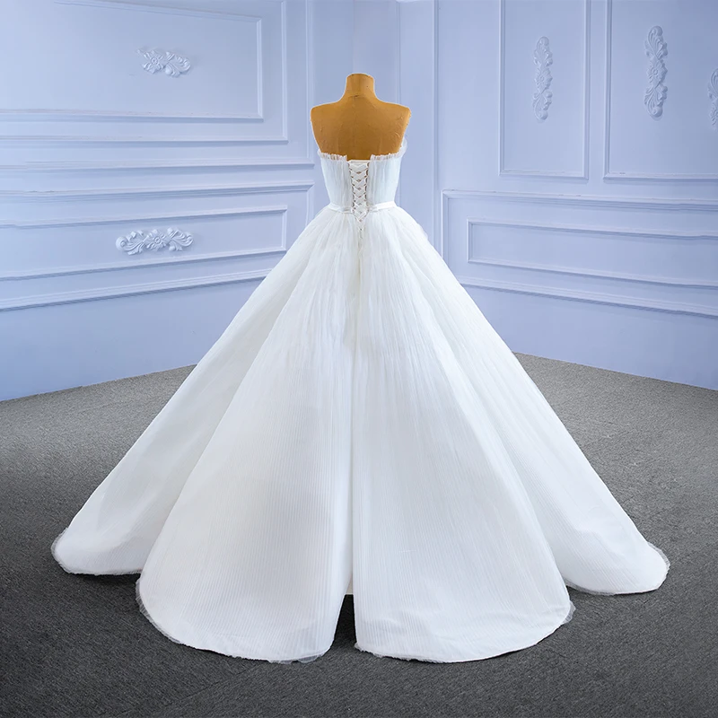 J67302 JANCEMBER White Bra Wedding Dress Bride Banquet Celebration 2021