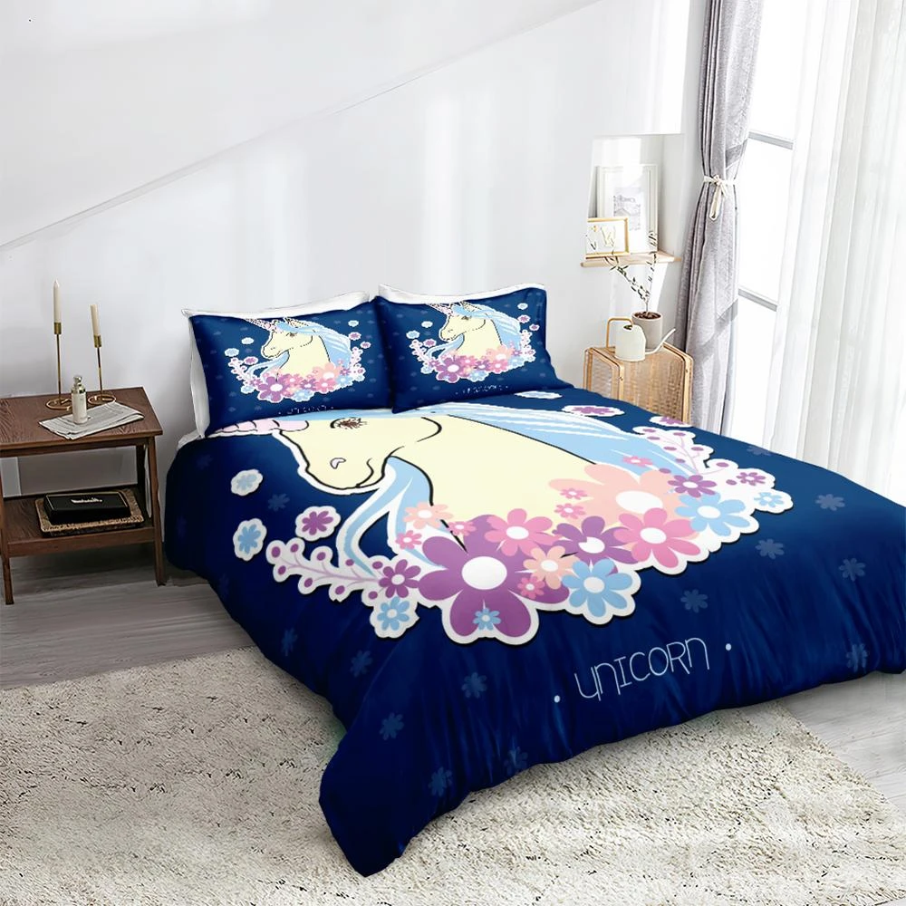 Magic Unicorn Bedding Set Cute Horse Duvet Cover Set Pink Unicorn With Flowers Home Textile For Kids Cartoon Animal Bed Set Bedding Sets Aliexpress Magic Unicorn Bedding Set Cute Horse Duvet Cover Set Pink Unicorn With Flowers Home Textile For Kids Cartoon Animal Bed Set Bedding Sets Aliexpress