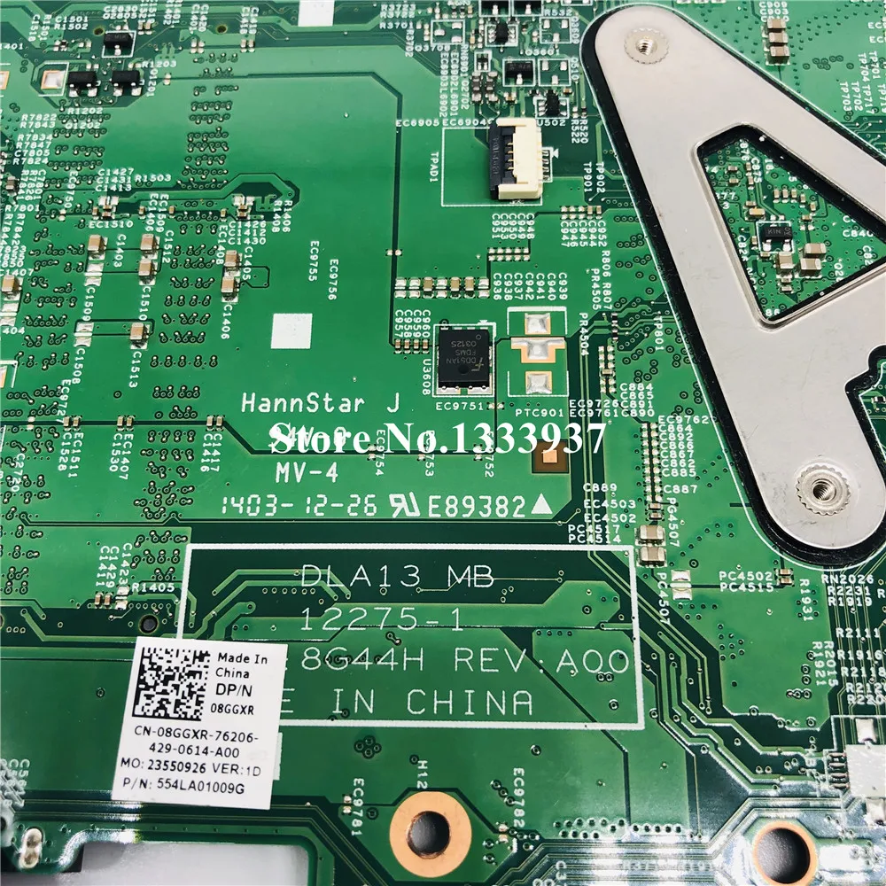 Для Dell Latitude 3330 L3330 Материнская плата ноутбука CN-08GGXR 08GGXR 8GGXR 12275-1 DDR3 i3-3217U SR0N9 материнская плата