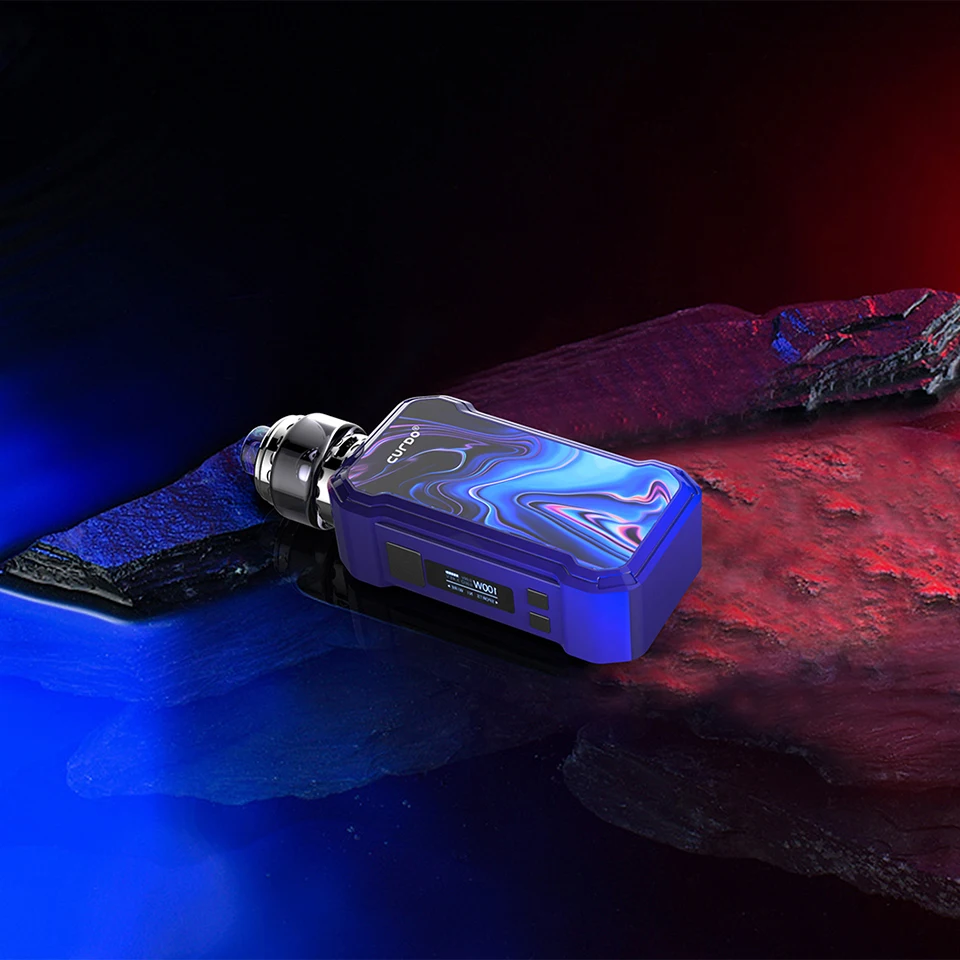 New Original Curdo Hally 60W TC Kit with 3ml Atomizer 0.4ohm Coil  0.6ohm Coil & 0.96 Inch Screen Electronic Vape Kit VS Drag 2 (4)