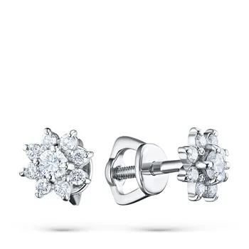 

Pusety of white gold with diamonds e0901ps04190400