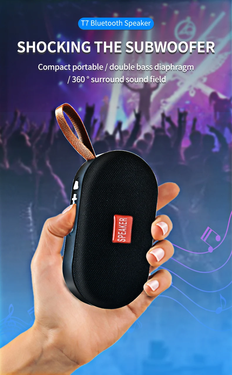 TKEY Портативный Мини Bluetooth динамик беспроводной Hands Free водонепроницаемый динамик s для ванной комнаты автомобиля открытый сабвуфер музыка громкоговоритель