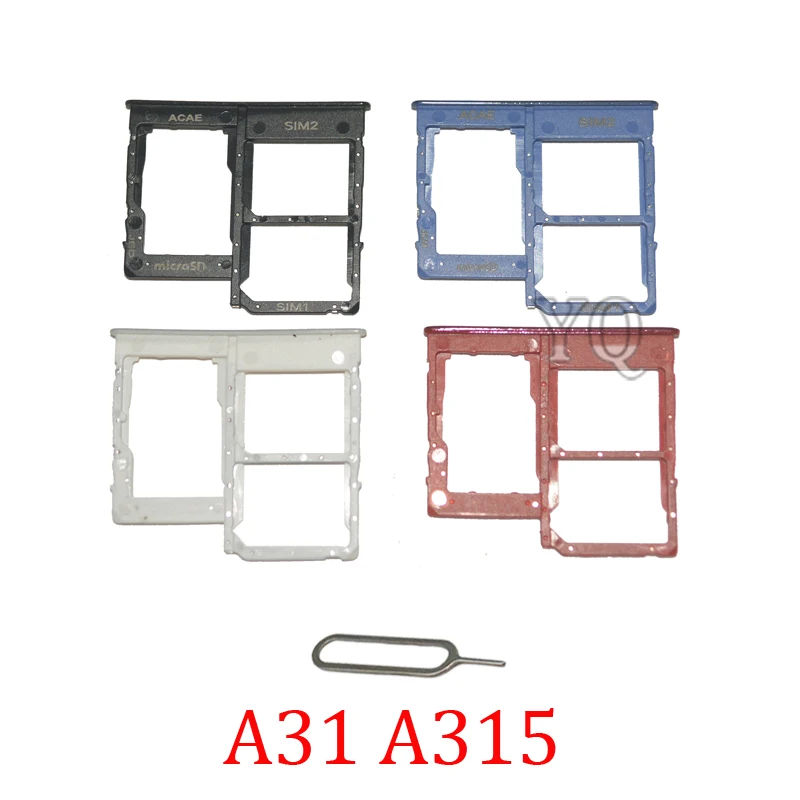 Bandejas de tarjeta SD para teléfono móvil, bandeja de ranura para tarjeta SIM con Pin para Samsung Galaxy A31, A315F, A315G, A315N, A315