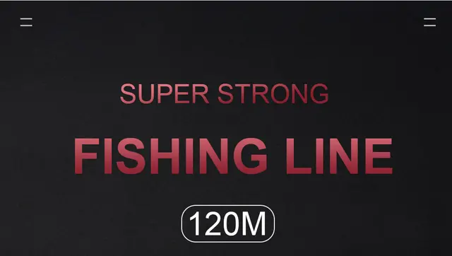 FISH KING 120M Nylon Fishing Line 5colors 4.13LB-34.32LB Carp Line