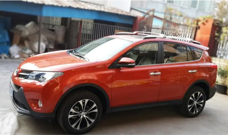 Поперечный багажник на крышу для TOYOTA RAV4 RAV 4 2013 2018 рельсы из алюминиевого сплава