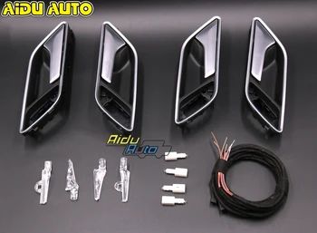 

1 Set 4 PCS For Audi A3 8V door handle with LED ambient light