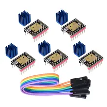 

3D Printer Part Stepstick Mute TMC2208 V3.0 Stepper Motor Driver with Heatsink for SKR V1.3 MKS GEN L Ramps 1.4 Control Board