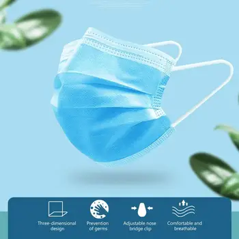 

New 50 Pcs/10 Pcs Veilig Ademend Mond Masker Wegwerp Kids Adult Ear Loop Gezicht hypoallergeen Maskers Filter