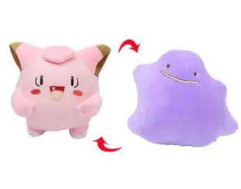 Clefairy 25cmplush Snorlax Metamon Ditto Бульбазавр, чармандер Squirtle Lapras Magikarp Dragonite Милая Двусторонняя Подушка Рождественский подарок - Цвет: Clefairy