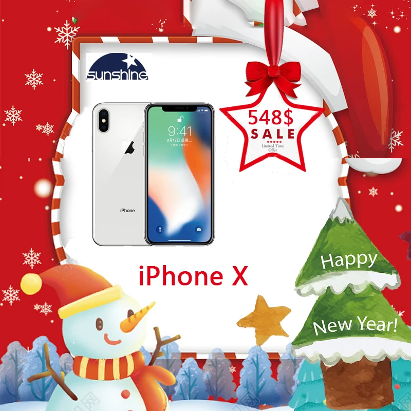 Unlocked Original Entsperrt Apple iPhone X 4G LTE handy 5,8 ''12.0MP 3G RAM 64G/256G ROM Gesicht ID Handy Unlocked Original Entsperrt Apple iPhone X 4G LTE handy 5,8 ''12.0MP 3G RAM 64G/256G ROM Gesicht ID Handy