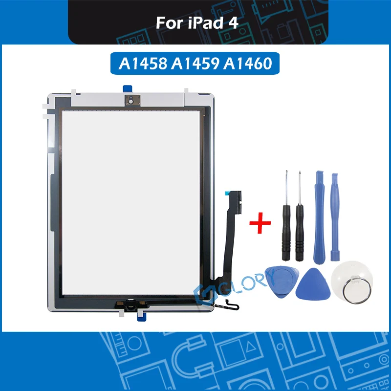 Сенсорная панель для iPad 4 A1458 A1459 A1460 ЖК-дисплей дигитайзер Замена переднего стекла
