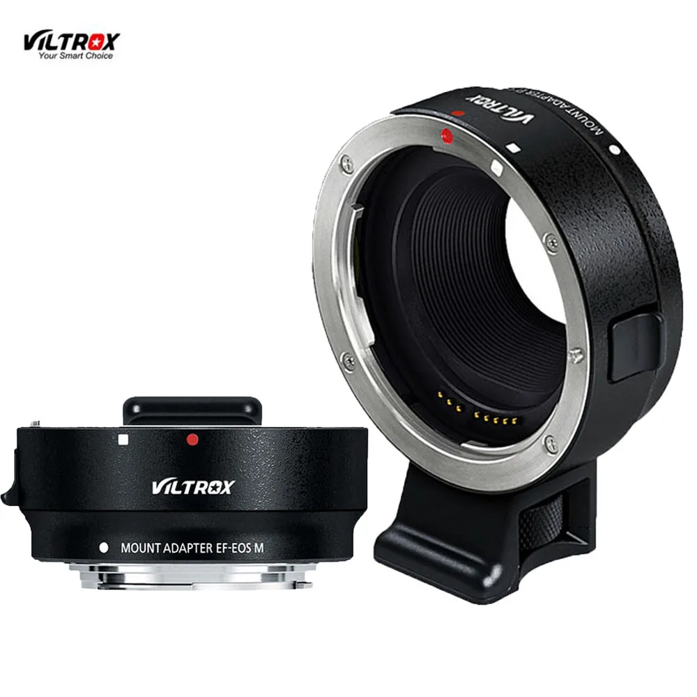 Viltrox EF-EOSM Electronic Auto Focus Lens adapter for Canon EOS EF EF-S lens to EOS M EF-M M2 M3 M5 M6 M10 M50 M100 Camera