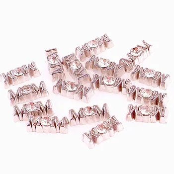 

20Pcs/lot F609 Words Mom Locket Charms Handmade Motherday Gift Floating Locket Jewelry Accessories