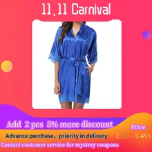 Пижама женский купальный халат Сексуальное Кружевное Белье для сна атласное ночное белье комплект пижамы ropa mujer invierno кружевное кимоно