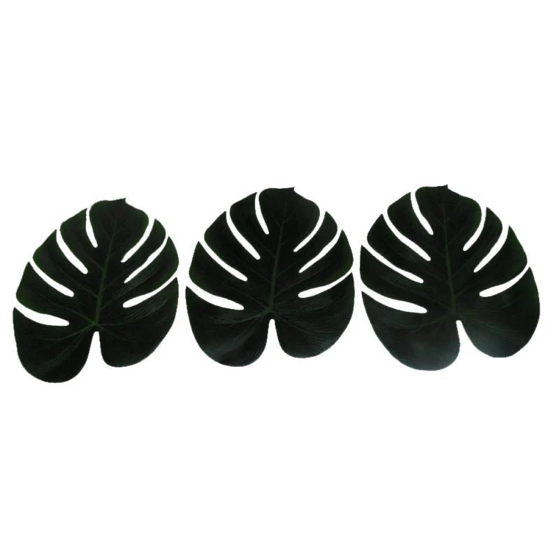 12PCS Simulation Turtle Back Leaf Artificial Plant Silk Cloth Tape False Leaf Home Decoration Craft simulation turtle back leaf