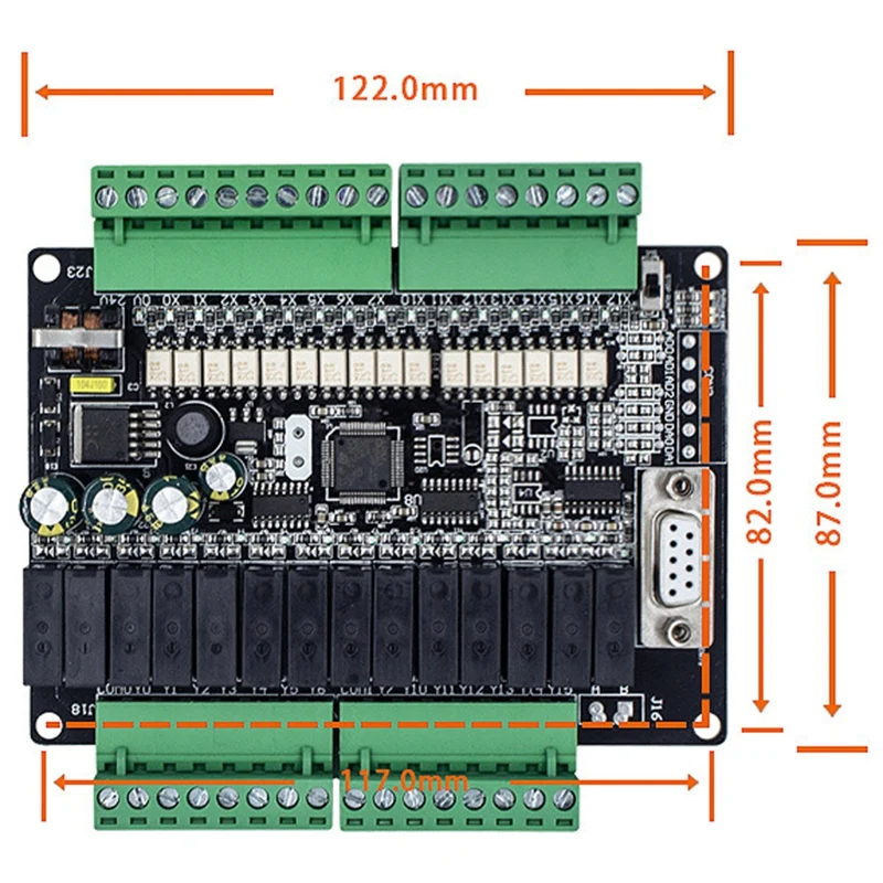 FX1N -30MR PLC Industrial Control Board 16 Input 14 Output with RS485 Communication Port Tools