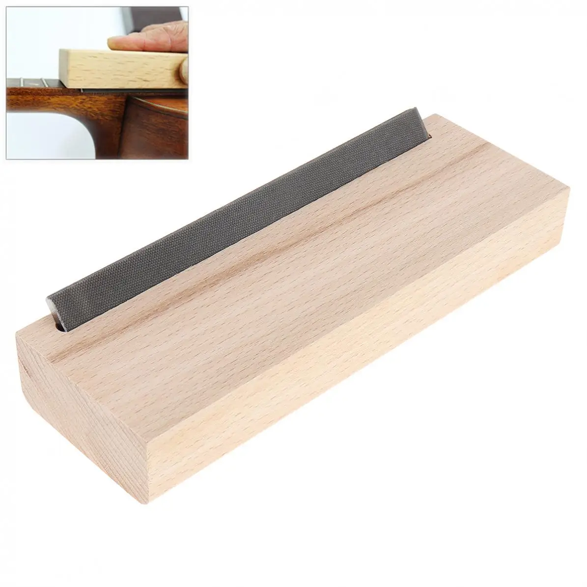 

Electric Acoustic Guitar Fret Crowning Luthier File Hard Maple Steel Narrow Dual Cutting Edge Tool