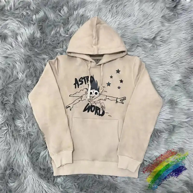 astroworld beige hoodie