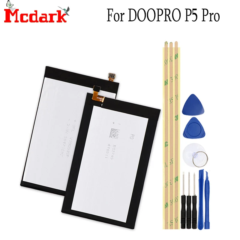 Запасной аккумулятор Mcdark для DOOPRO P5 Pro 3300 мАч с инструментами|Аккумуляторы