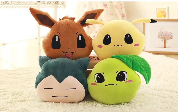 33 см Плюшевые Snorlax мягкие подушки Psyduck Jigglypuff мягкие новые милые положительный энергии хорошее качество Хэллоуин Рождественский подарок детские игрушки