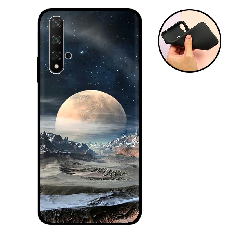 NBBYL Чехол на заднюю панель телефона для huawei Honor 20 S, силиконовый чехол, черный мягкий матовый ТПУ чехол для Honor 20 s, защитный бампер для Honor 20 S Nova 5T - Цвет: NBBYL