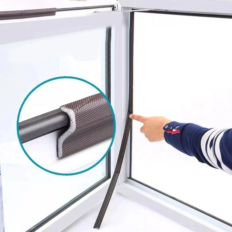 

2M Self Adhesive Door Window Sealing Strip Acoustic Foam Soundproof Seal Tape Weather Stripping Door Seal Window Hardware