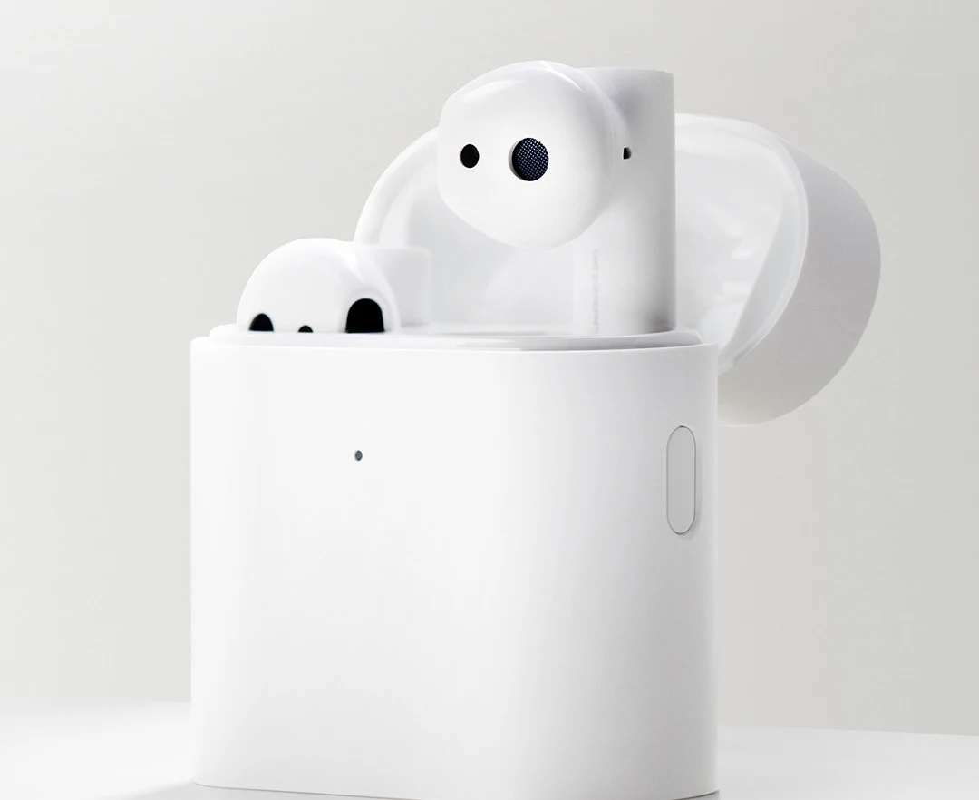 Оригинальная Беспроводная bluetooth-гарнитура Xiaomi Air2 с шумоподавлением, Спортивная Беговая бинауральная Ушная вилка, мини-гарнитура для вождения