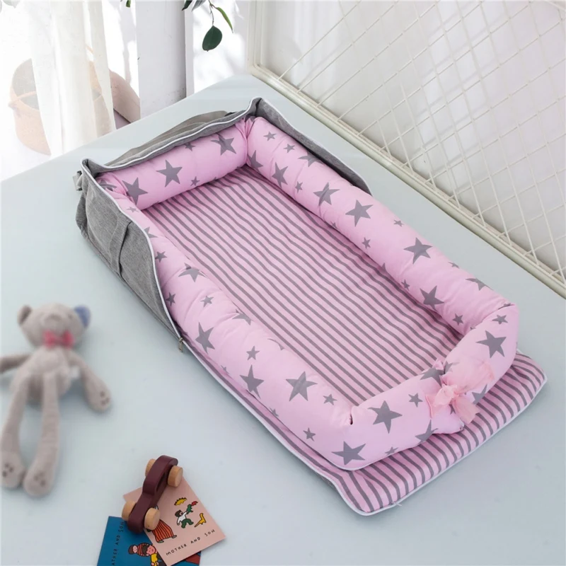 Baby Bassinet For Bed Portable Baby Lounger For Newborn Crib Breathable And Sleep Nest baby bassinet 0-12M